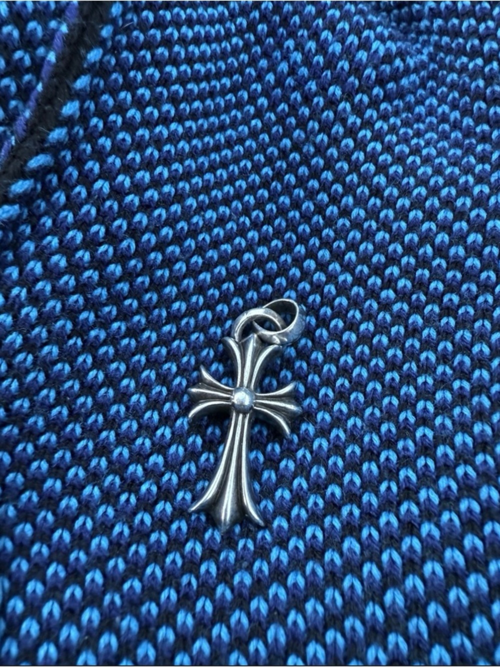 Chrome Hearts Silver Cross Pendant